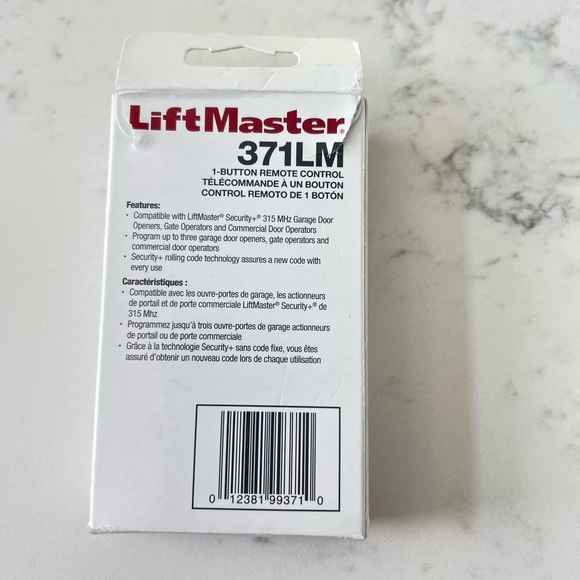 Liftmaster Remote 371LM - Picture 2 of 2